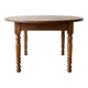 Antique solid wood drop-leaf table