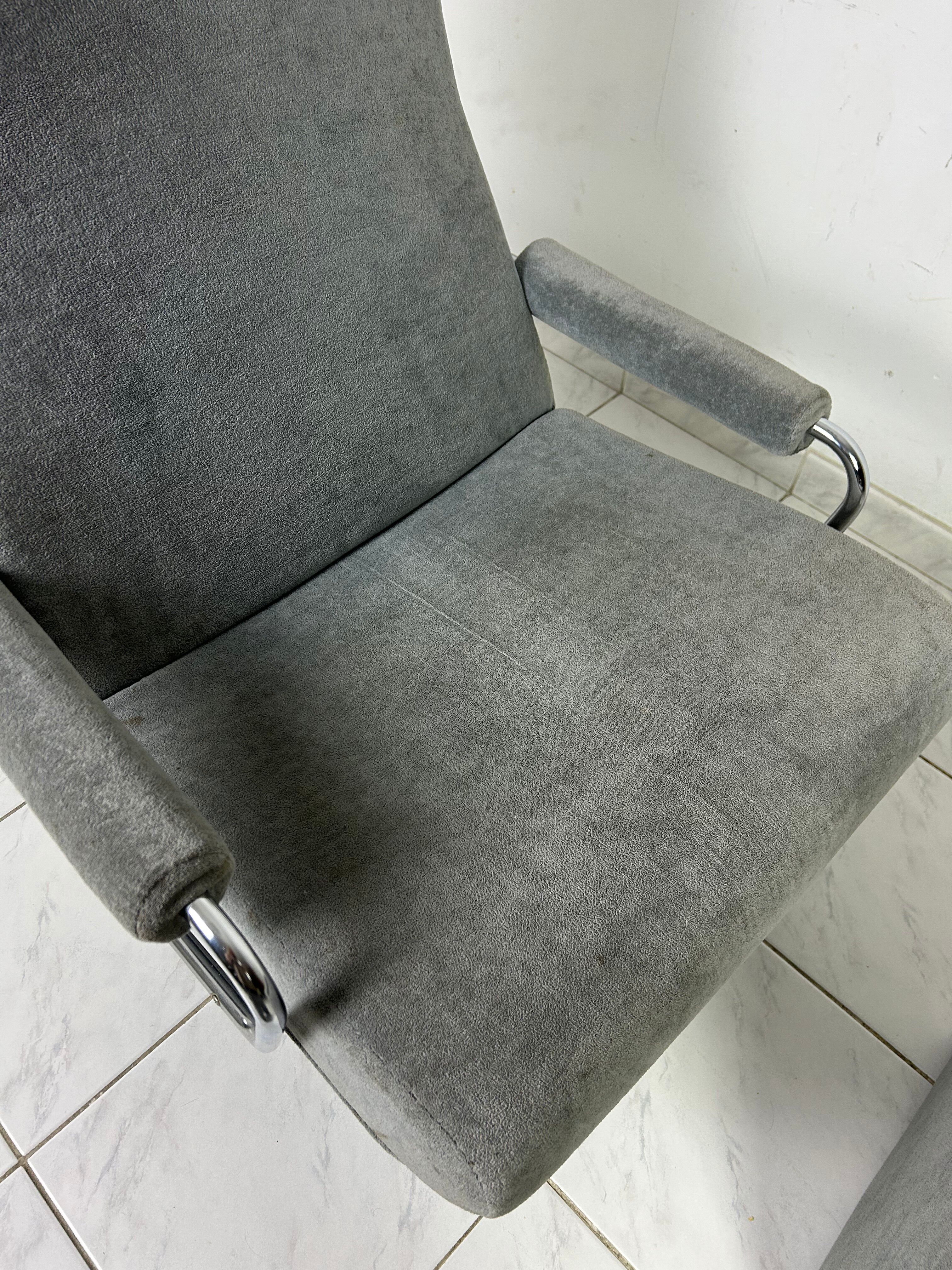 Vintage Gelderland swivel armchair with ottoman Jan des Bouvrie