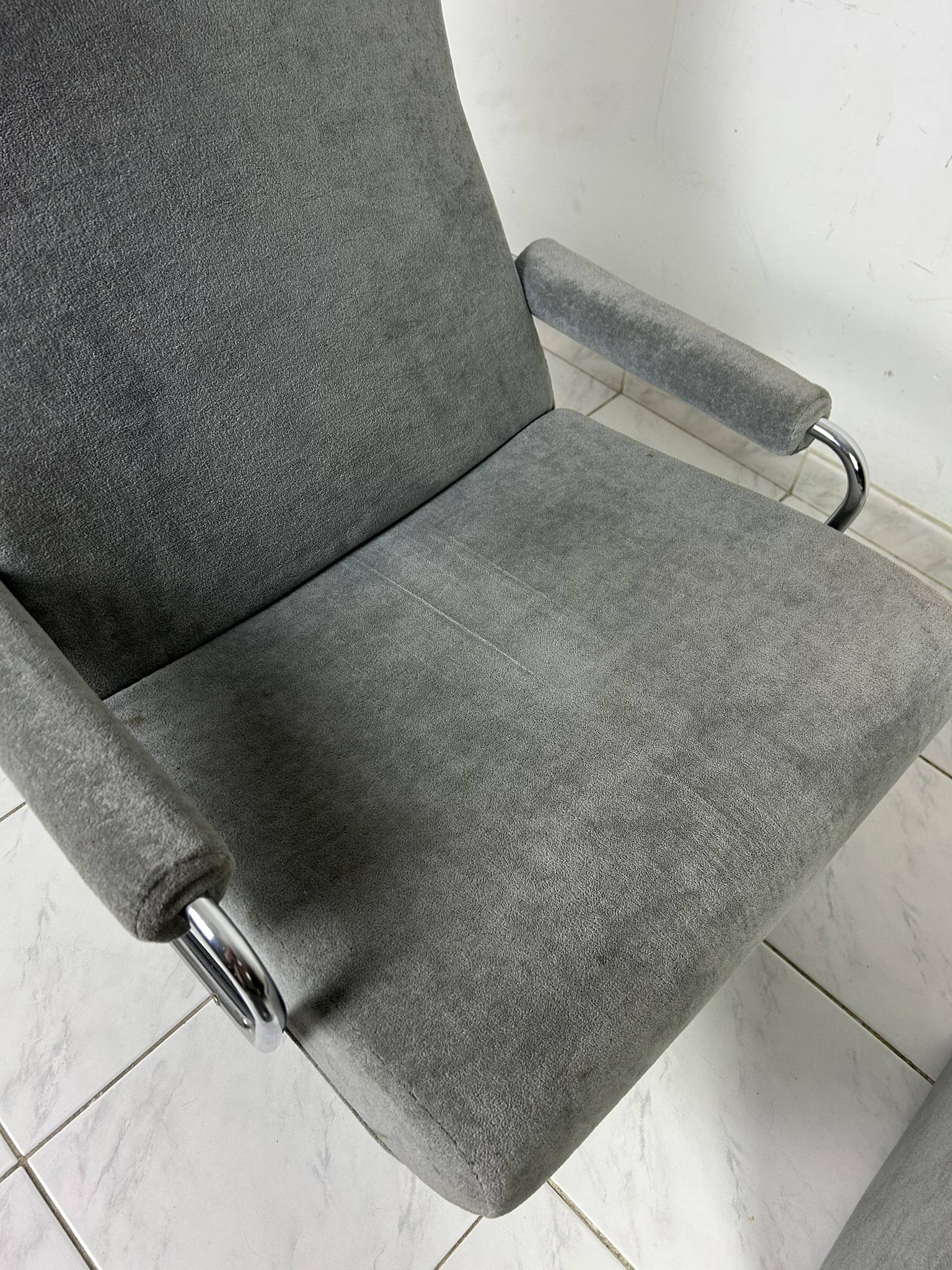 Vintage Gelderland swivel armchair with ottoman Jan des Bouvrie