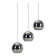 Set of 3 original Louis Poulsen / Verner Panton “Topan” pendant lamps / mid-century Danish modern design / 1960s / 1970s