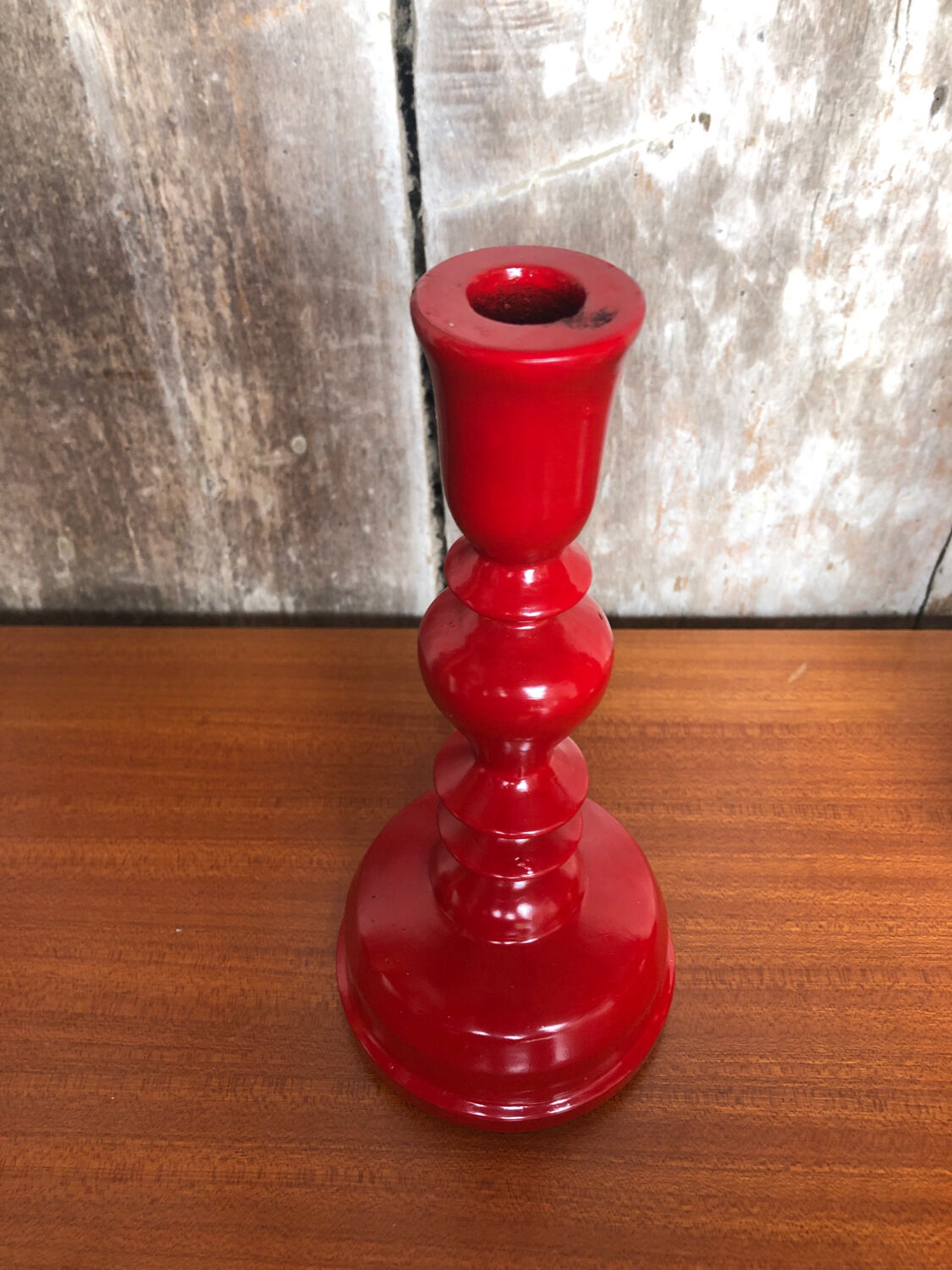 Old candle holders le bon marché turned wood