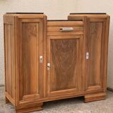 Parisian art deco buffet walnut brut massive 1920