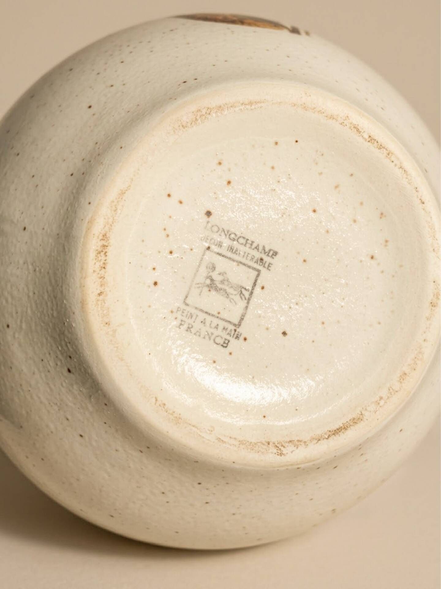 Vintage coffee service Longchamp – French earthenware, 1970s