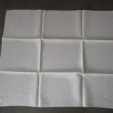 12 large old damask napkins, monogrammed