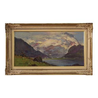 Early 20th century landscape signed C. Bentivoglio