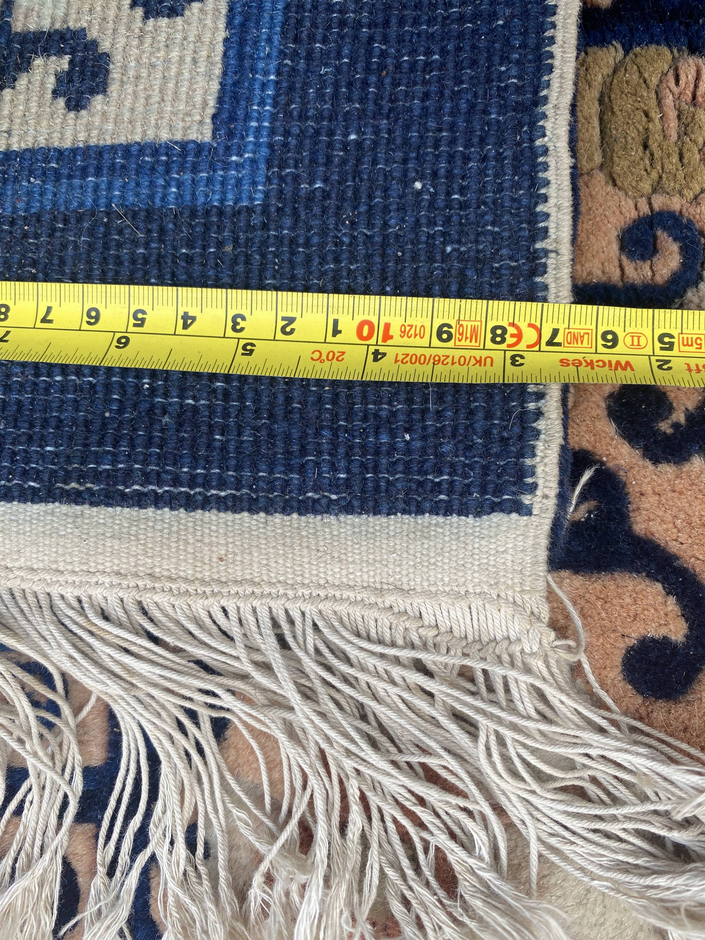 Tapis vintage chinois pékin fait main 184x276 cm