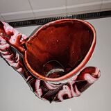 Ancient vase VALLAURIS sea foam fat lava