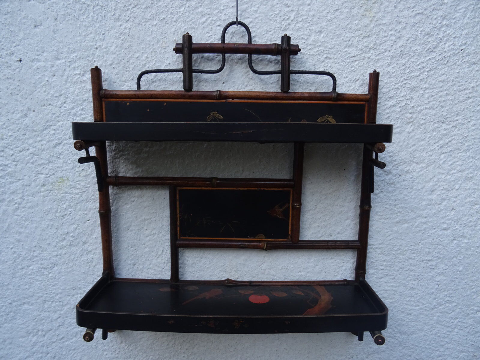 Napoleon 3 lacquered wooden wall shelf