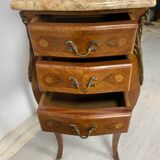 Pair of marble bedside tables