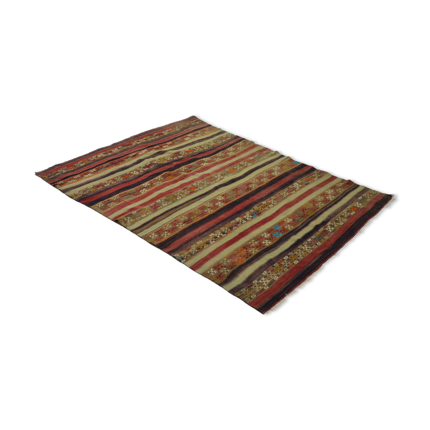 Anatolian handmade kilim rug 216 cm x 160 cm