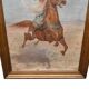 John Lewis Shonborn Peinture avec cavalier arabe, vers 1900