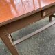 Parisian desk made of solid wood, painted grey and with formica.