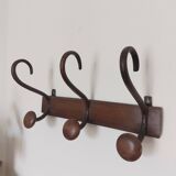 Vintage wooden coat rack