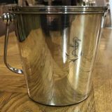 French navy ice bucket in silver metal from the ercuis brand