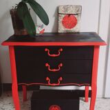 Secretary desk with 2 drawers, 1 niche with 3 storage spaces