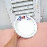 Hollow flat flower pattern and blue ed edge