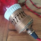 Antique giant brass light bulb socket 1900