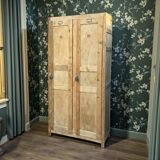 Vintage wooden wardrobe from 1940.