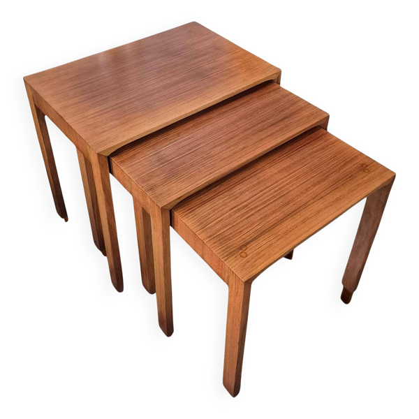 Ensemble de 3 tables gigognes des années 1960 par Wilhelm Renz, Allemagne.