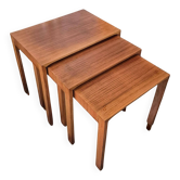 Set of 3 mid-century nesting tables by Wilhelm Renz, Germany 1960s