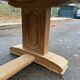 Renovated monastery dining table in solid oak from the 19th century, 215cm.