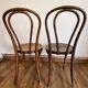 Pair of Thonet style bistro chairs