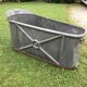 Old zinc bathtub