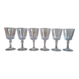 Set of 6 Arques crystal liqueur glasses