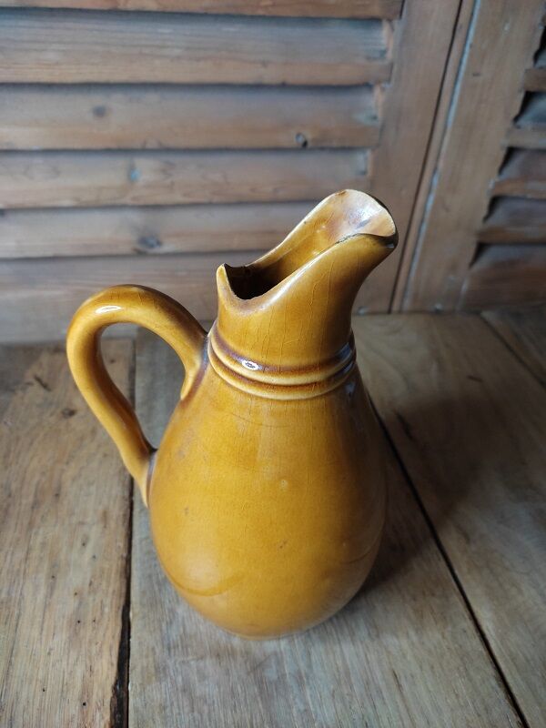 Pitcher Carafe in Sandstone varnished Dp1021F76 old vintage