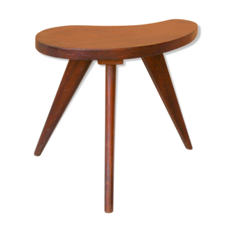 Vintage wooden tripod stool