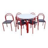Vintage table and 6 chairs set