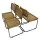 Ensemble de 4 chaises Cesca B32 conçues par Marcel Breuer design fabriqué en Italie