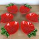 6 coupelles à fraises en céramique