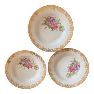 6 assiettes porcelaine de Limoges
