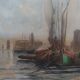 Tableau marine vers 1940 par Claude Marcy