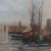 Tableau marine vers 1940 par Claude Marcy