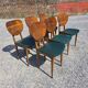 6 chaises scandinaves en chêne des années 60
