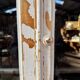 Armoire parisienne vitrée et patinée