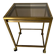 Brass rolling trolley with smoked glass from the 70s