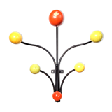 Wall coat rack 6 balls