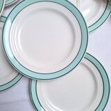 Céranord flat plates - Amanda model in green