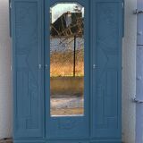 Blue wardrobe art deco 1930