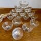 Set of 15 champagne glasses from Verrerie de la Chapelle St Mesmin
