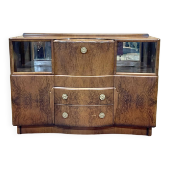 1950s English Walnut Bar