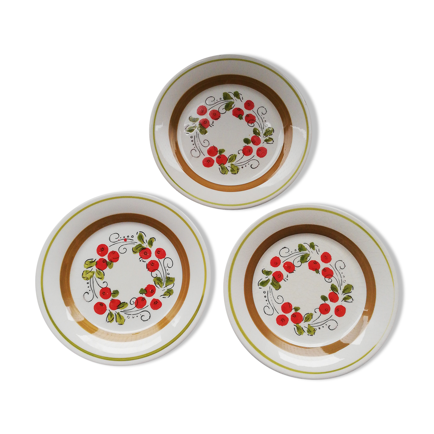 Lot de 3 Assiettes vintage Italy