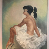 Tableau XXème, suiveur de Jean Gabriel Domergue, danseuse
