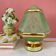 Table lamp globe vintage art deco glass