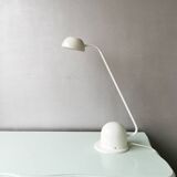 Lampe de bureau en métal blanc 80s Vrieland