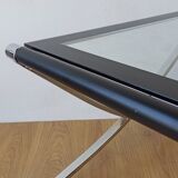 Chrome coffee table from the 1970s.