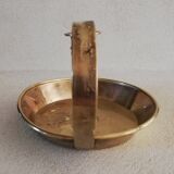 Brass hand candle holder